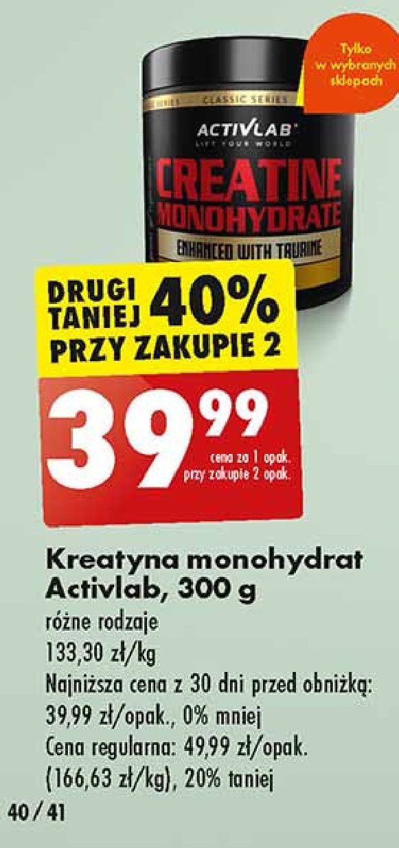 Kreatyna z witaminami Activlab promocja