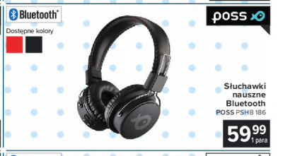 S艂uchawki nauszne pshb186 czarne Poss promocja