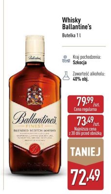 Whisky Ballantine's promocja w Aldi