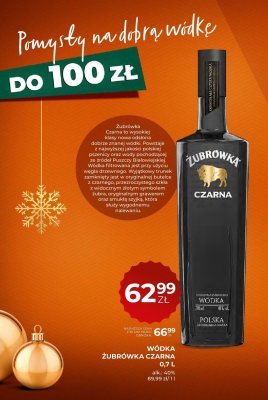 Wódka Żubrówka Czarna 0,7L promocja w Duży Ben