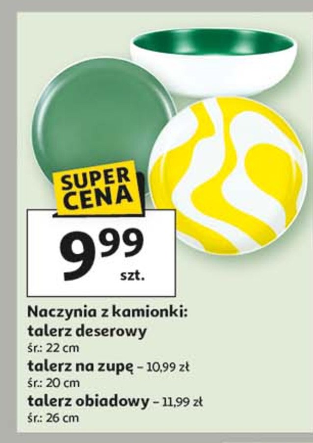 Talerz deserowy 22 cm promocja w Auchan