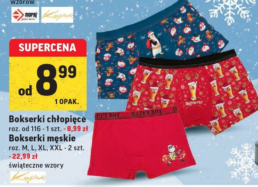 Bokserki m臋skie rozm. m - xxl promocja