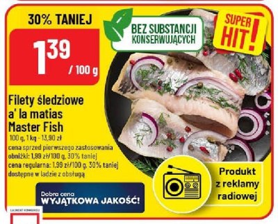 Filety śledziowe à la matias Master Fish promocja w POLOmarket