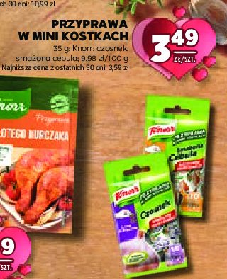 Smażona cebula Knorr mini kostka promocja