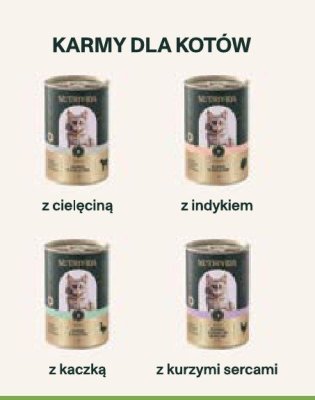 Mokra karma dla kota Nutrivida z indykiem promocja w Stokrotka