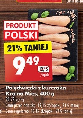 Polędwiczki z kurczaka Kraina mięs promocja