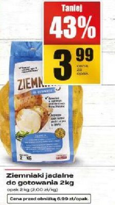 Ziemniaki jadalne Ziemniaki jadalne do gotowania promocja w Supeco