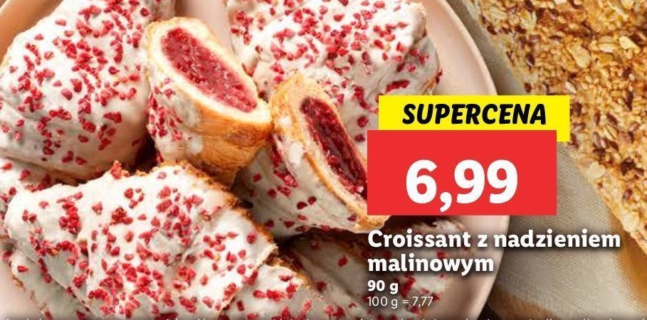 Croissant malinowy promocja