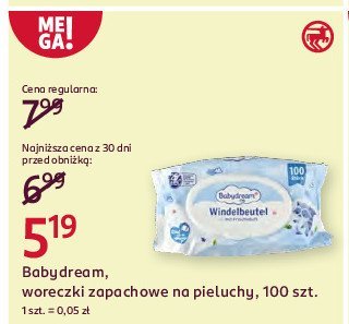 Woreczki na pieluchy Babydream promocja