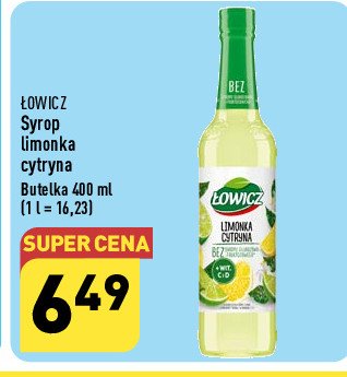 Syrop limonka cytryna Łowicz promocja