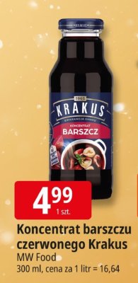 Koncentrat barszczu czerwonego Krakus MW Food promocja w Leclerc