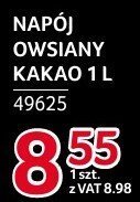 Napój owsiany Oatly Kakao 1l promocja w Selgros