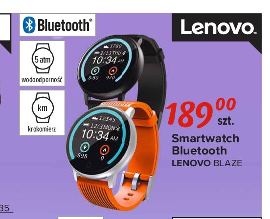 Smartwatch hw10h blaze Lenovo promocja