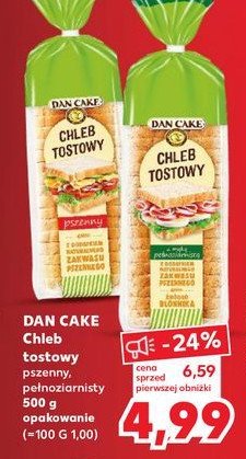 Chleb tostowy pełnoziarnisty Dan cake promocja