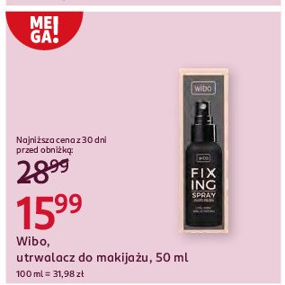 Spray utrwalający makijaż WIBO FIXING promocja w Rossmann