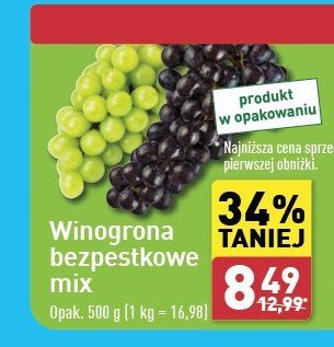 Winogrona bezpestkowe miks promocja