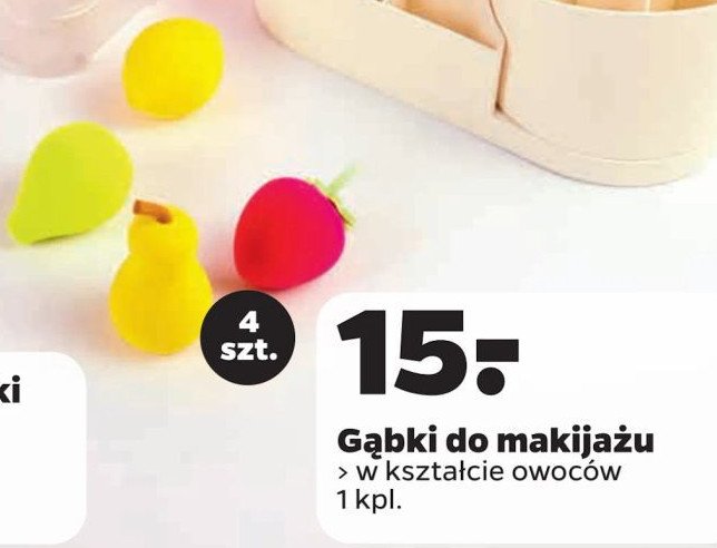 Gąbki do makijążu owoce promocja