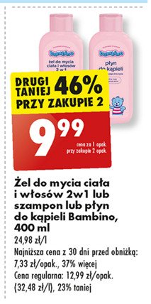 Płyn do kąpieli Bambino promocja w Biedronka