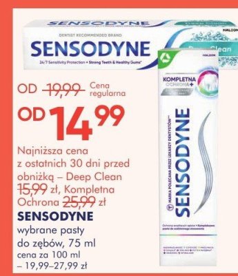 Pasta do zębów SENSODYNE wybrane pasty do zębów, 75 ml promocja w Super-Pharm