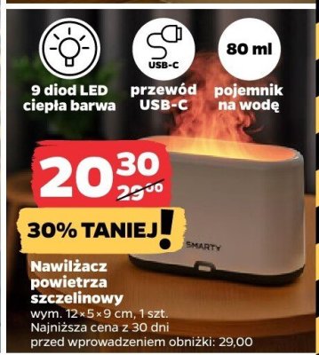 Nawilżacz powietrza szczelinowy 12x9 cm promocja w Netto