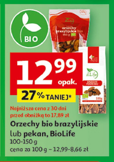 Orzechy brazylijskie Bio life promocja