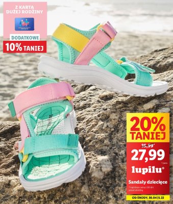 Sandały dziecięce Lupilu promocja