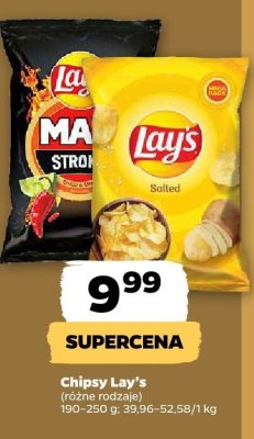 Chipsy Lay's (różne rodzaje) promocja w Netto
