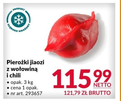 Pierożki jiaozi z wołowiną i chili promocja w Makro