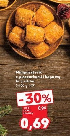 Minipasztecik z pieczarkami i kapustą promocja