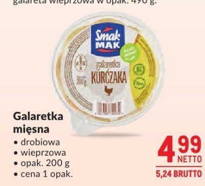 Galaretka mięsna drobiowa wieprzowa promocja w Makro