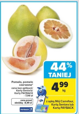 Pomelo, pomelo czerwone Carrefour Market promocja