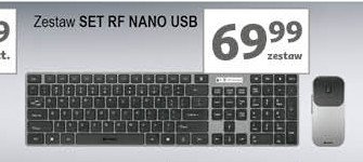 Klawiatura + mysz rf nano Tracer promocja w Auchan