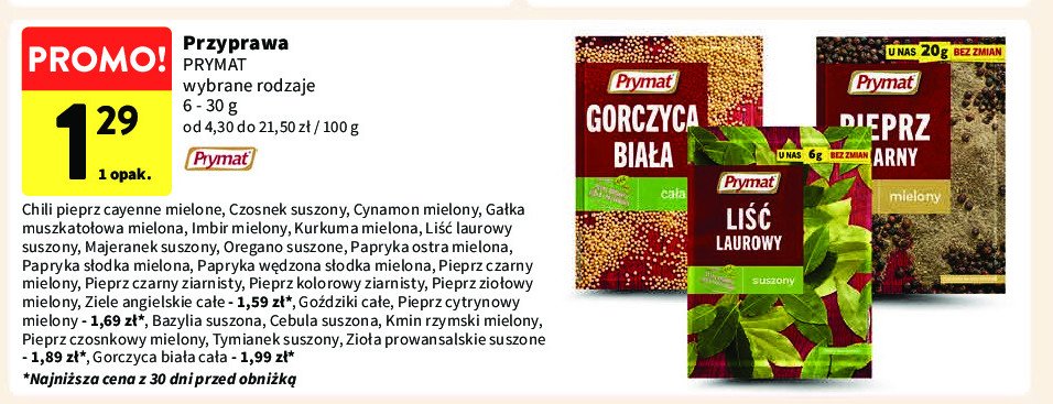 Kurkuma mielona Prymat promocja