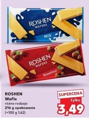 Wafelki mleczne Roshen promocja
