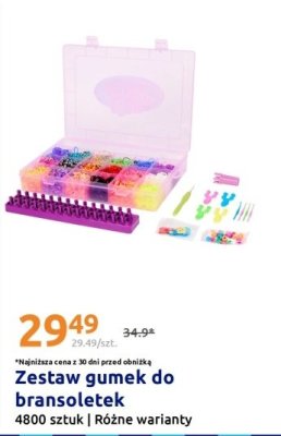 Zestaw gumek do bransoletek 4800 sztuk  promocja w Action