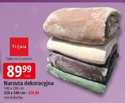 Narzuta dekoracyjna Tiilaia promocja w Leclerc