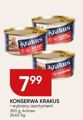 KONSERWA KRAKUS wybrany asortyment promocja w Chata Polska