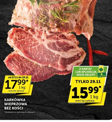 Karkówka wieprzowa bez kości promocja w Groszek
