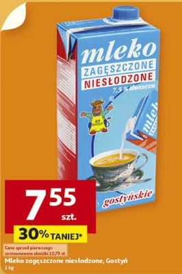 Mleko zagęszczone niesłodzone Gostyń 1 kg promocja w Auchan