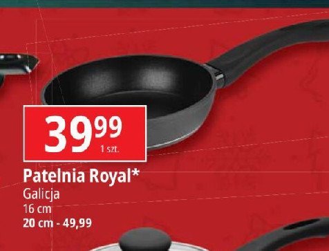 Patelnia royal 16 cm Galicja promocja w Leclerc