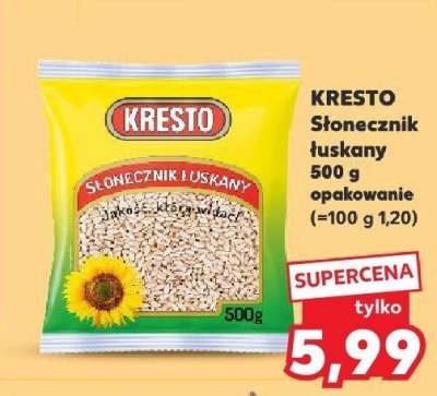 Słonecznik łuskany promocja w Kaufland