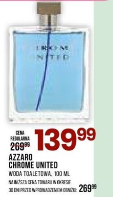 Perfumy Azzaro Chrome United promocja w Drogerie Natura