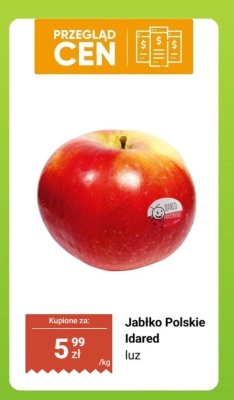 Jabłko Polskie Idared luz promocja w Biedronka