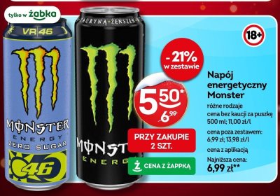 Napój energetyczny Monster różne rodzaje promocja w Żabka