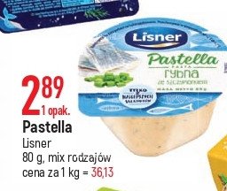 Pasta rybna ze szczypiorkiem Lisner pastella promocja