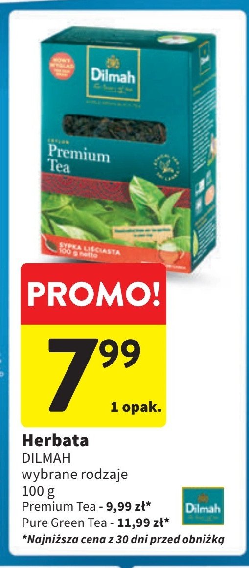 Herbata Dilmah premium tea promocja w Intermarche