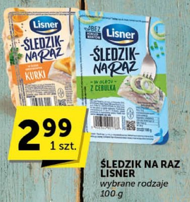 Śledźik na raz Lisner wybrane rodzaje promocja w Euro Sklep