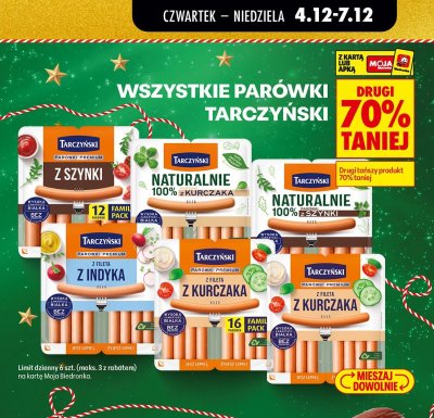 Parówki z fileta z indyka  promocja w Biedronka