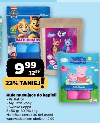 Kule musujące do kąpieli Świnka Peppa promocja w Netto