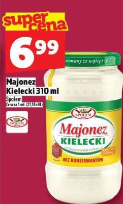 Majonez Kielecki 310 ml Społem promocja w TOPAZ